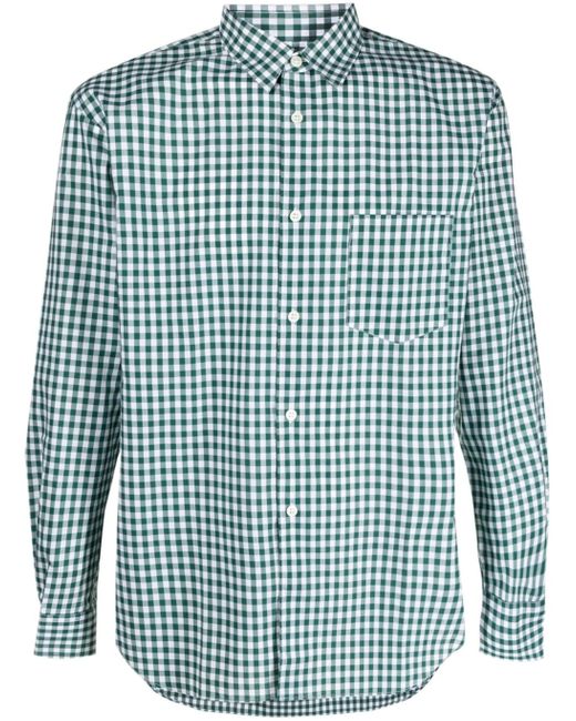 Comme des Garçons Heren Shirt Geweven in het Blue