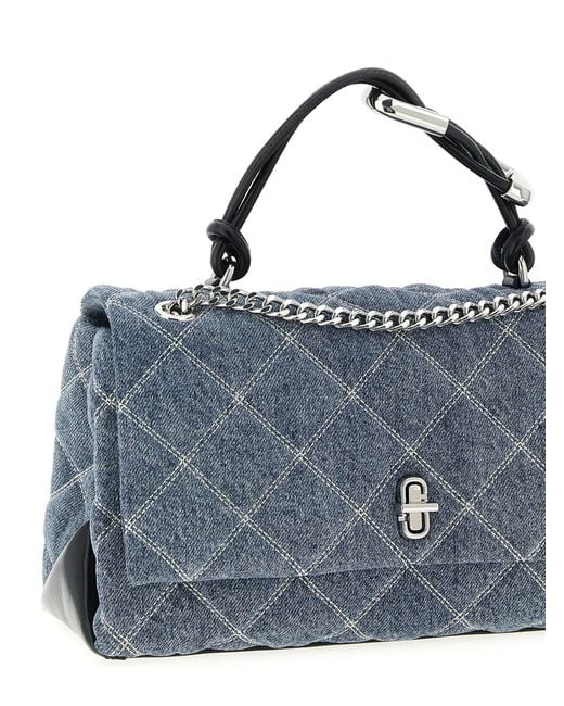Marc Jacobs Blue 'der gesteppte Denim Dual' mittelschwerbetasche