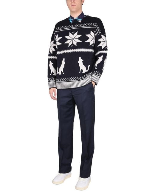 Etro Blue Sweater for men