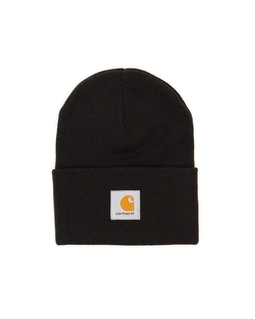 Carhartt WIP Beanie Hat With Logo Patch Black Technical for Men | Lyst