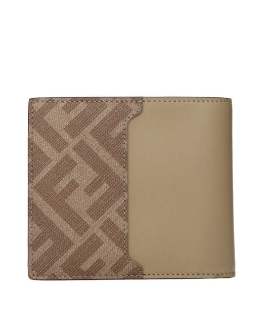 Fendi Natural Wallet/Sand Leather