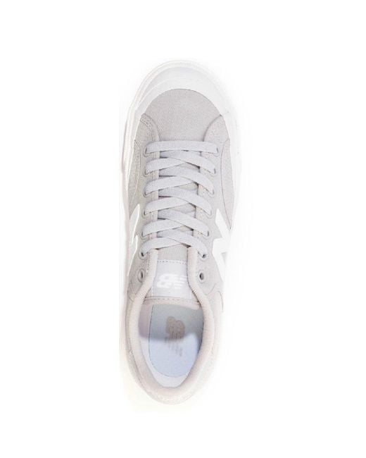 New Balance Pro Court Canvas Grijze Sneakers in het White voor heren