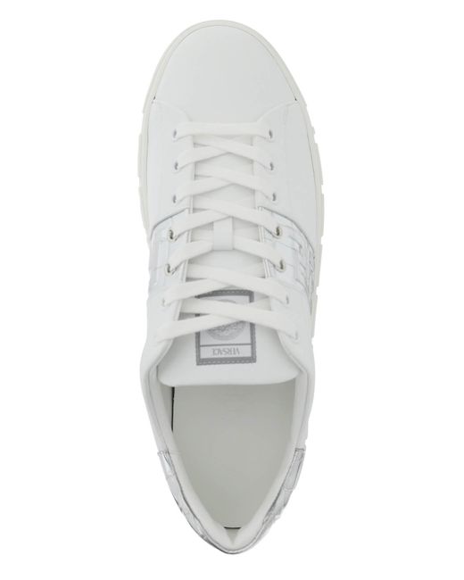 Versace Grieks Patroon Sneakers in het White voor heren