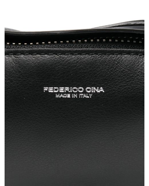 FEDERICO CINA Black Midi Tortellino Bag