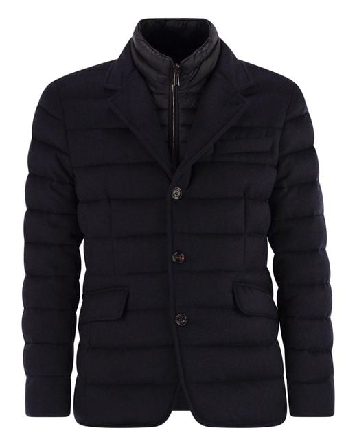 Moorer Blue Nomos Ls9 Jacket Style Down Jacket for men