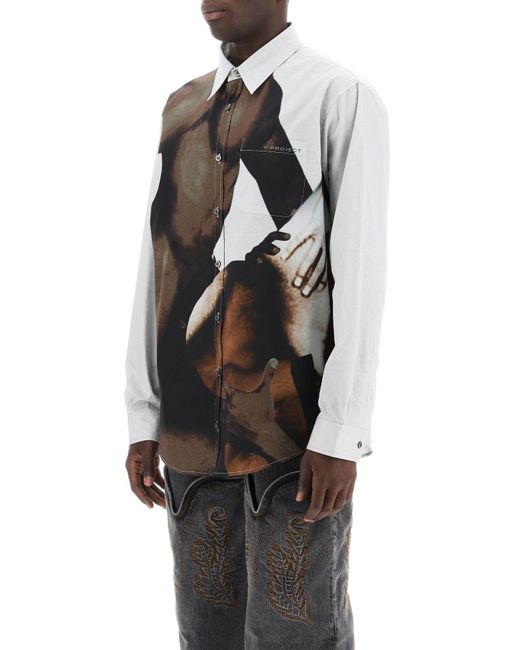 Y. Project Black Body Collage Shirt for men