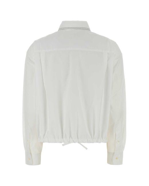 Marni White Relaxed Solid Shirt