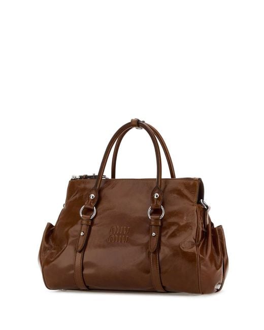 Miu Miu Brown Leather Handbag