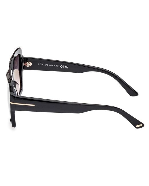 Tom Ford Zonnebril Ft1082 01 B Kaya Zwart/grijs Gradiënt Dames in het Brown