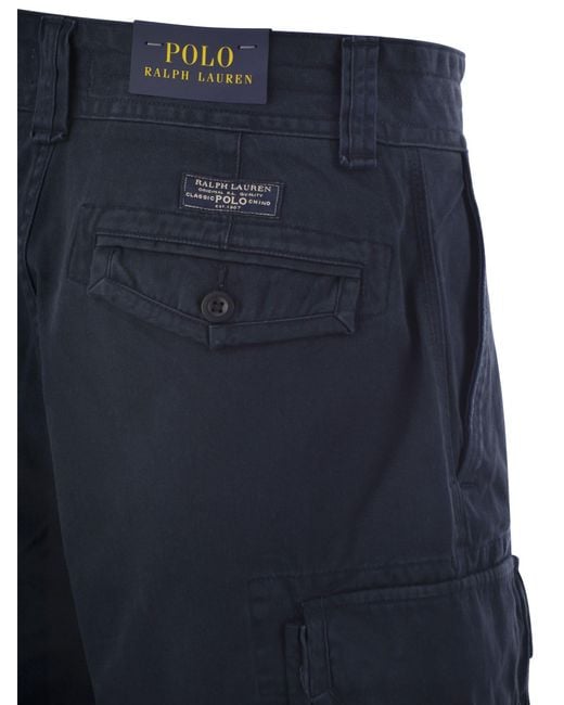 Polo Ralph Lauren Blue Classic Fit Twill Cargo Short for men