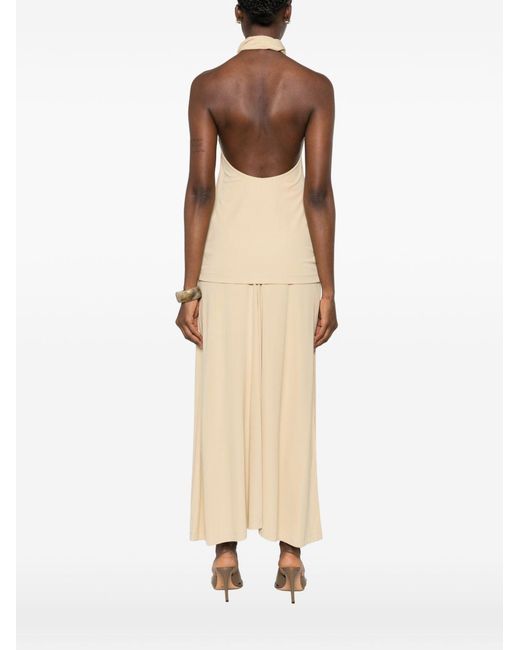 Totême White Halter Neck Top
