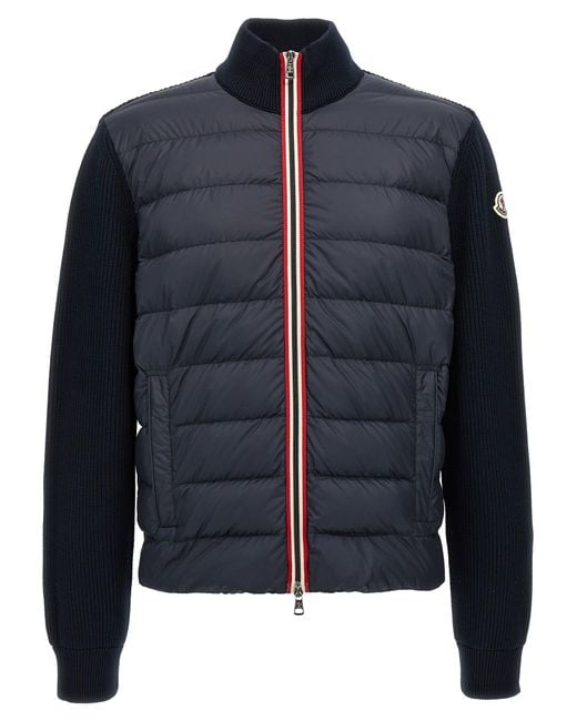 Moncler Tricot Cardigan in het Blue voor heren