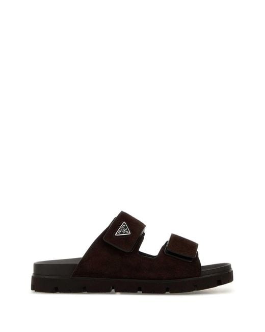 Prada Black Slippers for men