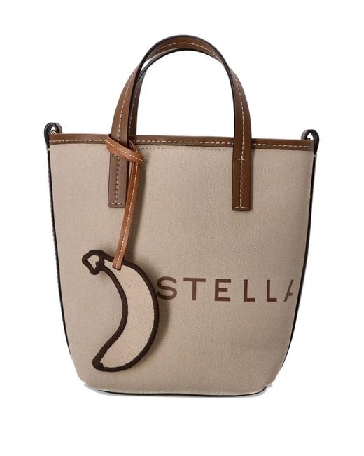 Stella McCartney Natural Stella Mc Cartney Bucket Bag Eco Canvas