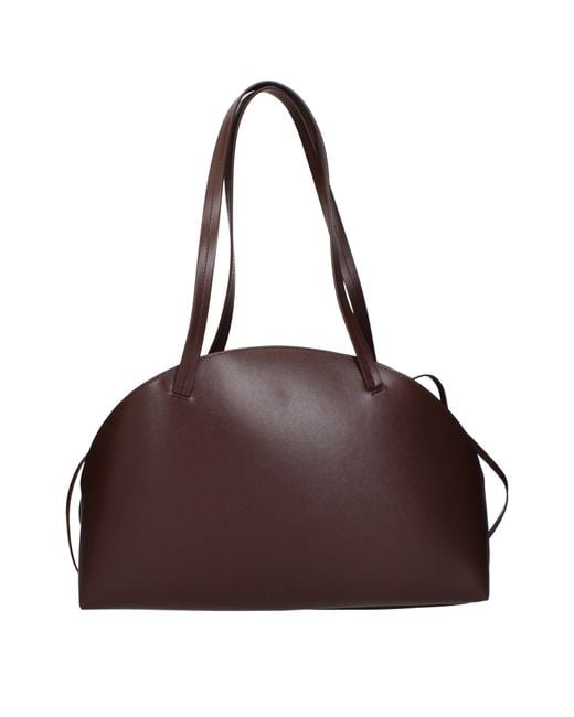 Jil Sander Brown Shoulder Bag/Earth Leather