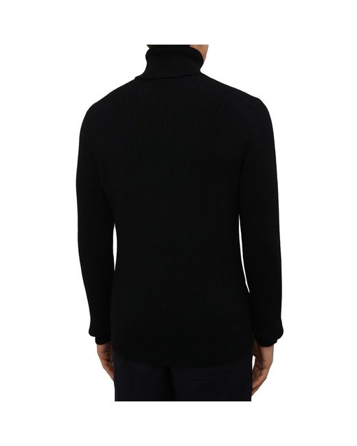 Dolce & Gabbana Black Wool Sweater for men