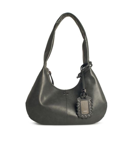 Ganni Black 'Bou' Medium Bag