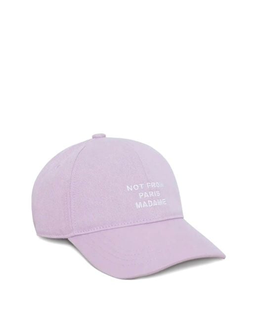 Drole de Monsieur Purple Casquette Slogan
