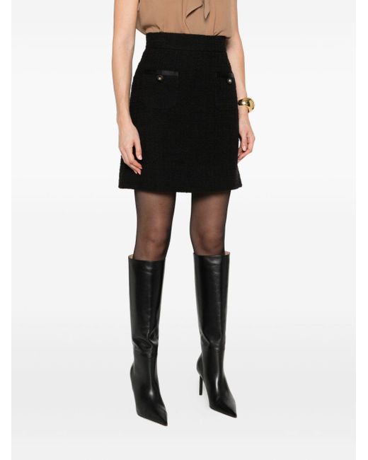 Dolce & Gabbana Black Baumwollrock