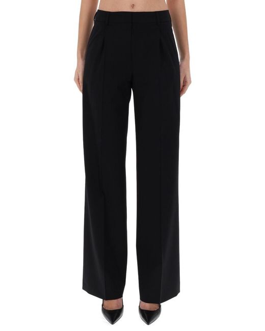 PT Torino Black Virgin Wool Trousers