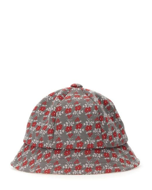 Needles Red Bucket Hat for men