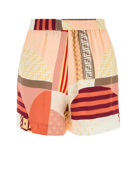Fendi Orange Shorts