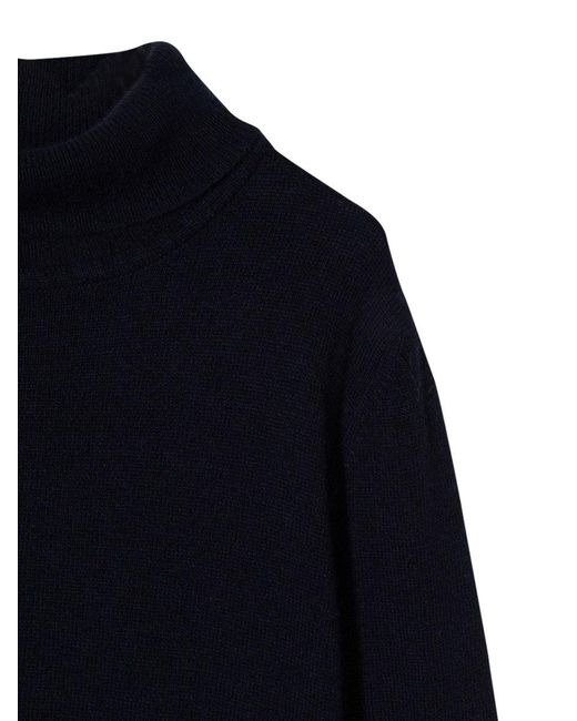 Fay Blue Turtleneck Sweater
