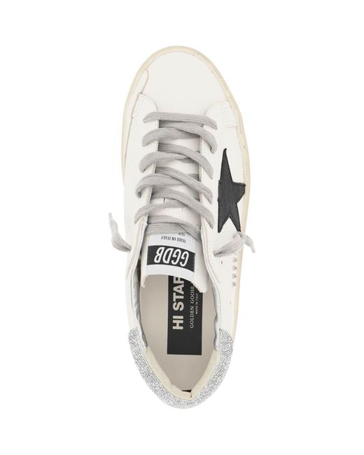 Golden Goose Deluxe Brand Hi Star Sneakers in het White