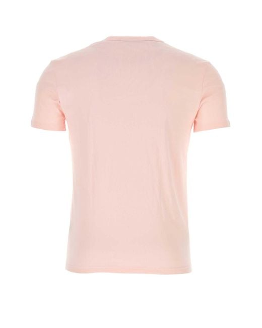 Tom Ford Pink Pastel Stretch Cotton Blend T Shirt for men