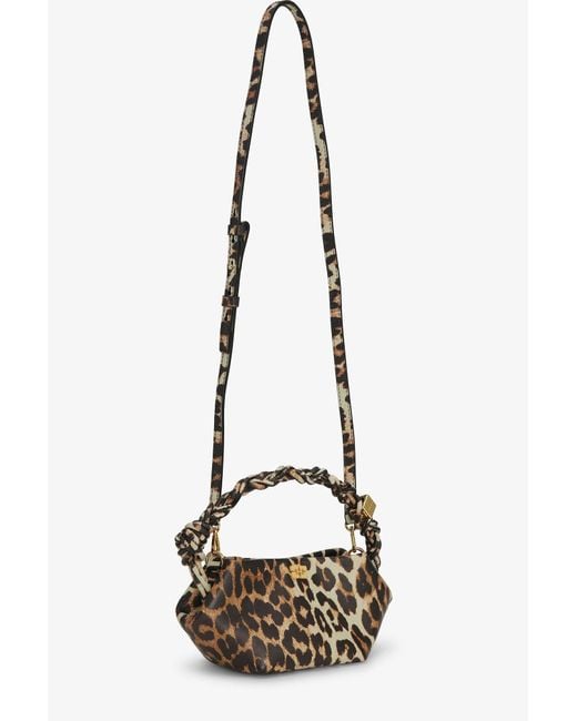 Ganni Blue Leopard Mini Bou Bag