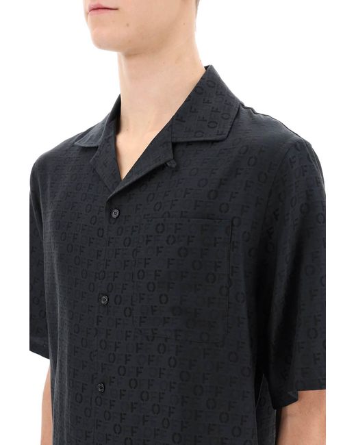 Chemise de bowling de vacances blanche avec motif hors tension Off-White c/o Virgil Abloh pour homme en coloris Black