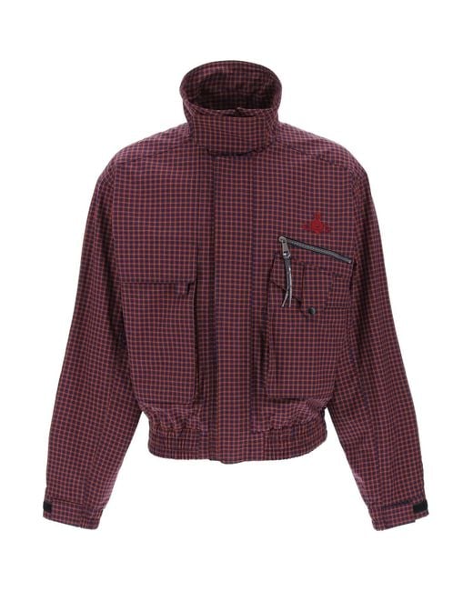 Vivienne Westwood Memphis Jacke Mit Karomuster in Purple für Herren
