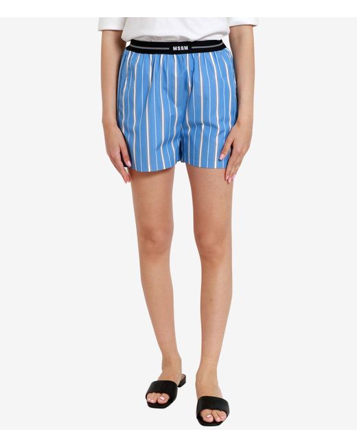 MSGM Blue Shorts