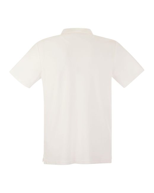 Mc2 Saint Barth Jeremy Cotton Terry Polo Shirt in het White
