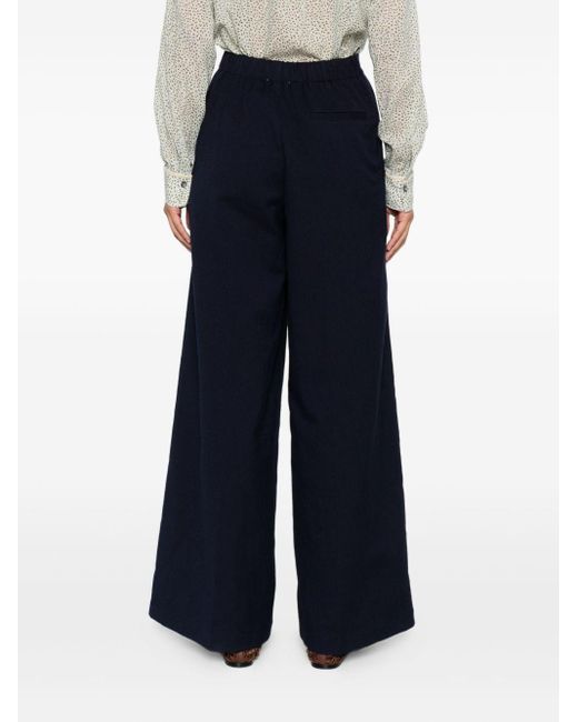 Forte Forte Cotton High Tailed Broek in het Blue