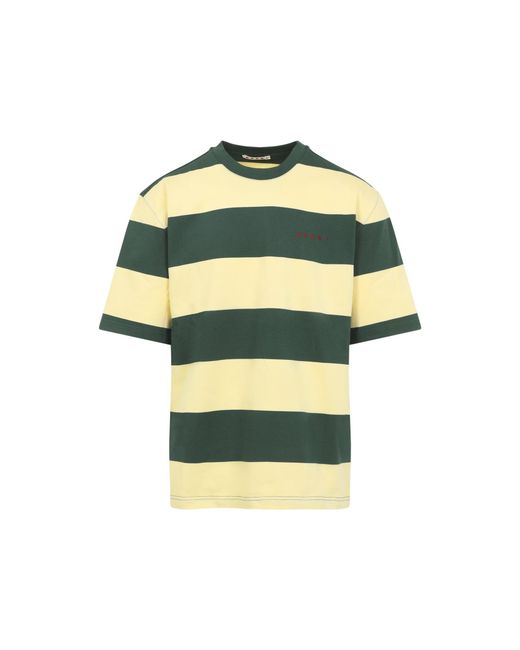 Marni Yellow Cotton T-Shirt