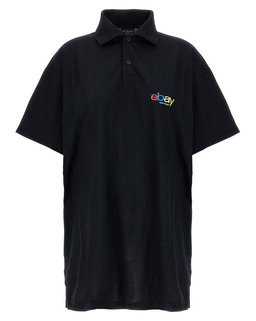 Balenciaga Black 'Ebay' Polo Shirt for men