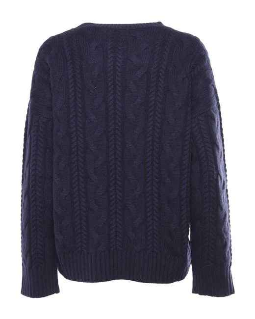 Kangra Cashmere Blue Spin With Three Shoulders