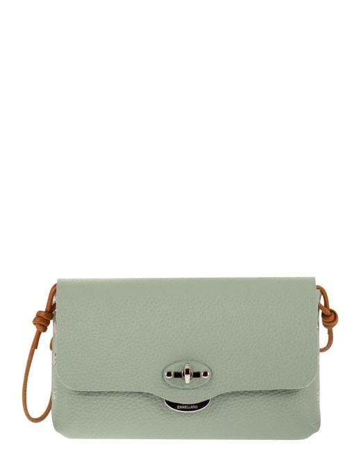 Zanellato Green Postina Lettera Small Leather Bag