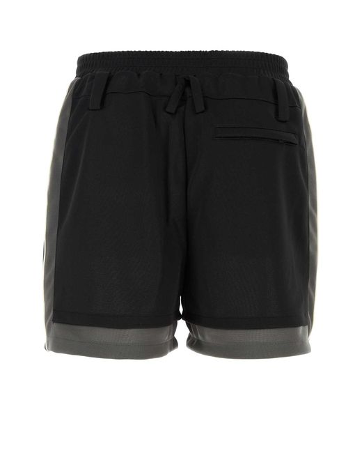 Ambush Black Polyester Bermuda Shorts for men