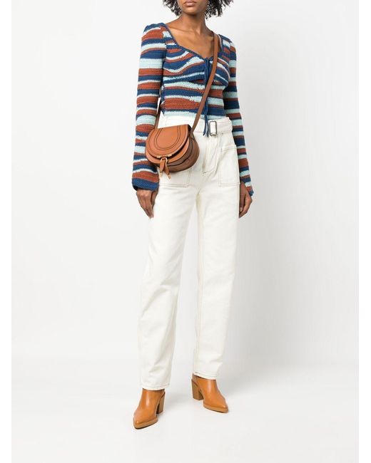 Chloé Brown Marcie Cross-Body Bag
