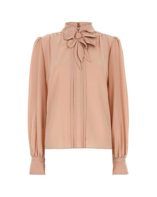 Valentino Garavani Pink Embroidered Top