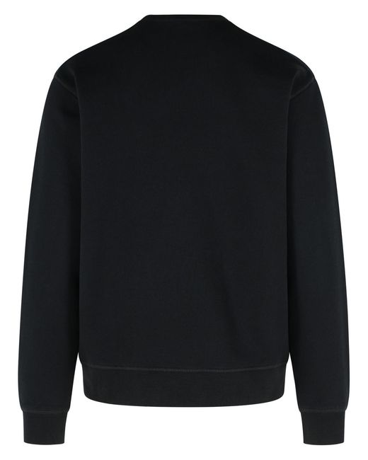 Sudadera de algodón negra DSquared² de hombre de color Black