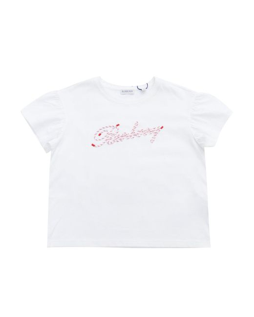 Burberry White Kid Girl T Shirts