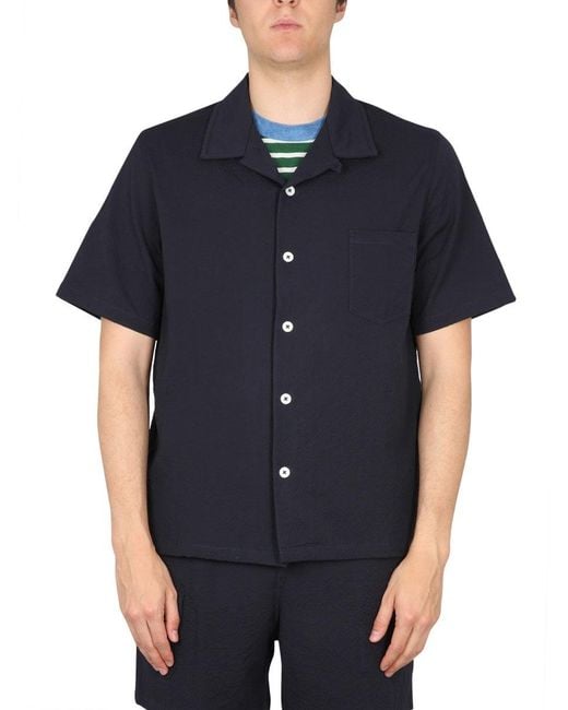 Howlin' By Morrison Blue Cocktail Shirt for men