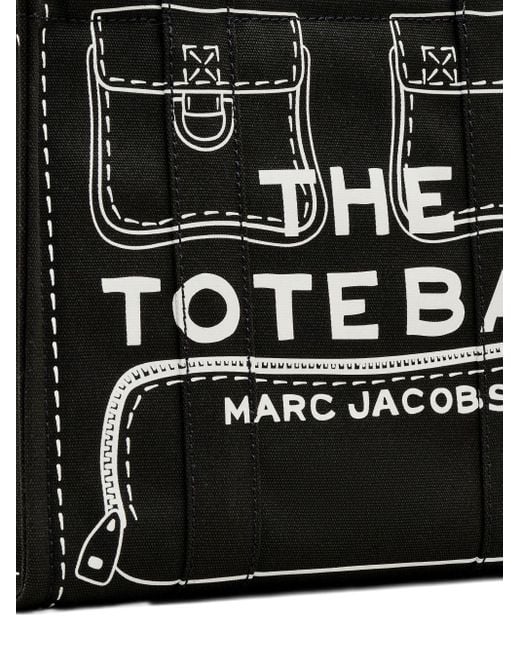Marc Jacobs Middelgrote Tote Zak in het Black