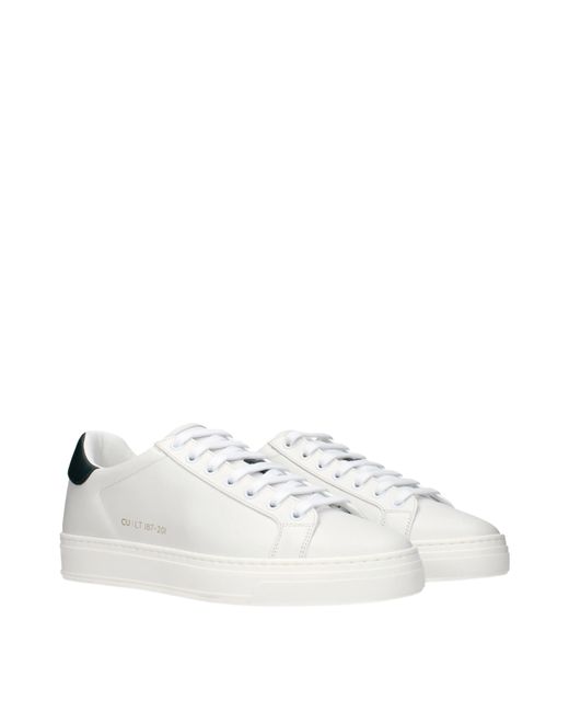 CU | LT ESSENCE White Sneakers Leather/Dark for men