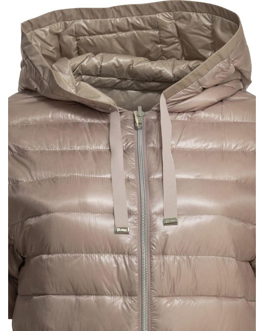 Herno Gray Reversible Short Down Jacket