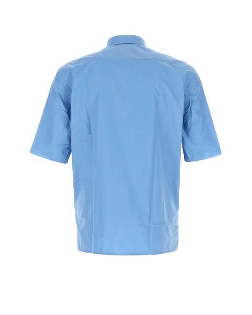 NAMACHEKO Blue Cerulean Poplin Guardia Shirt