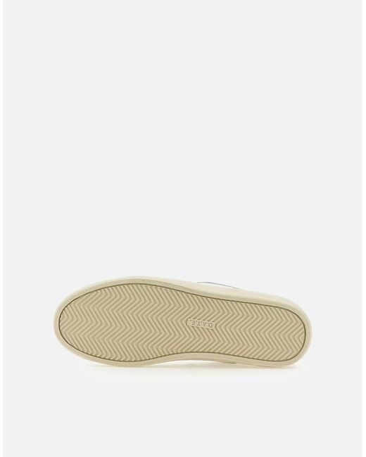Date Datum. Hill Low Beige Nylon Lederen Sneakers in het Natural voor heren